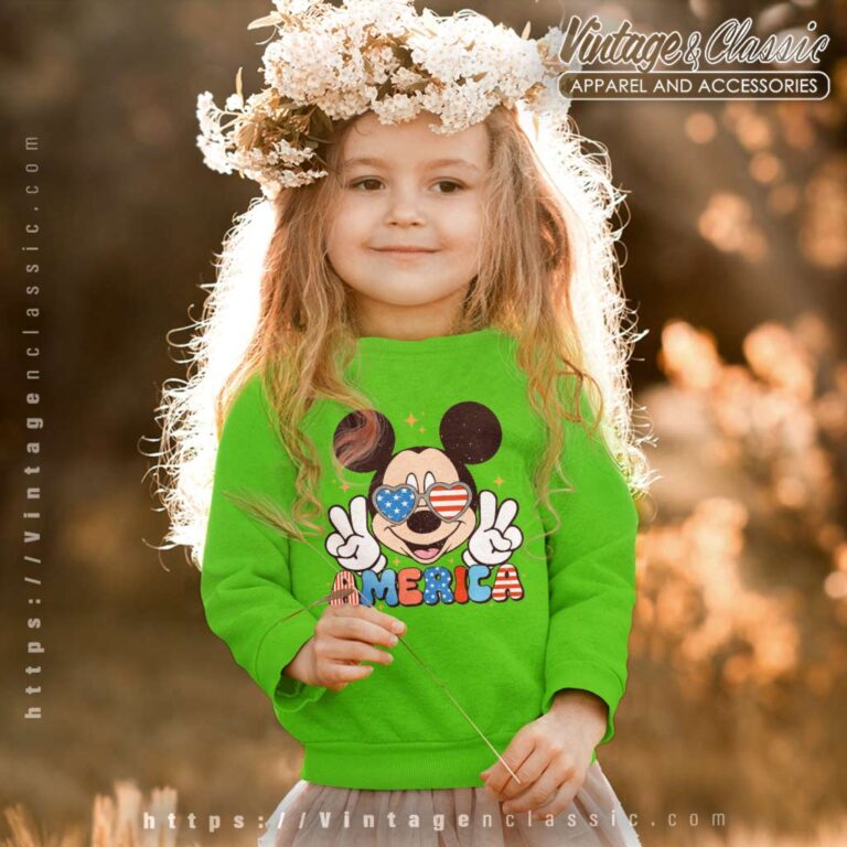 4th Of July Mickey American Freedom kids Sweetshirt 4th Of July Mickey American Freedom kids Sweetshirt