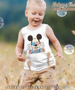 4th Of July Mickey American Freedom kids Tanktop