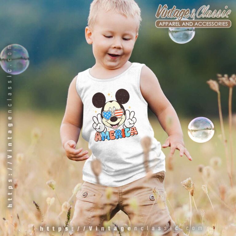 4th Of July Mickey American Freedom kids Tanktop 4th Of July Mickey American Freedom kids Tanktop