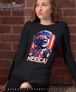 4th Of July Trump Merica Long Sleeve Tee