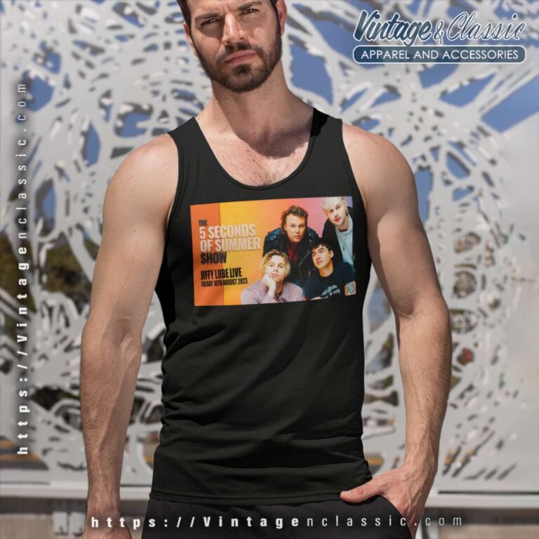 5 Seconds Of Summer Poster Tour 2023 Tank Top Racerback 5 Seconds Of Summer Poster Tour 2023 Tank Top Racerback