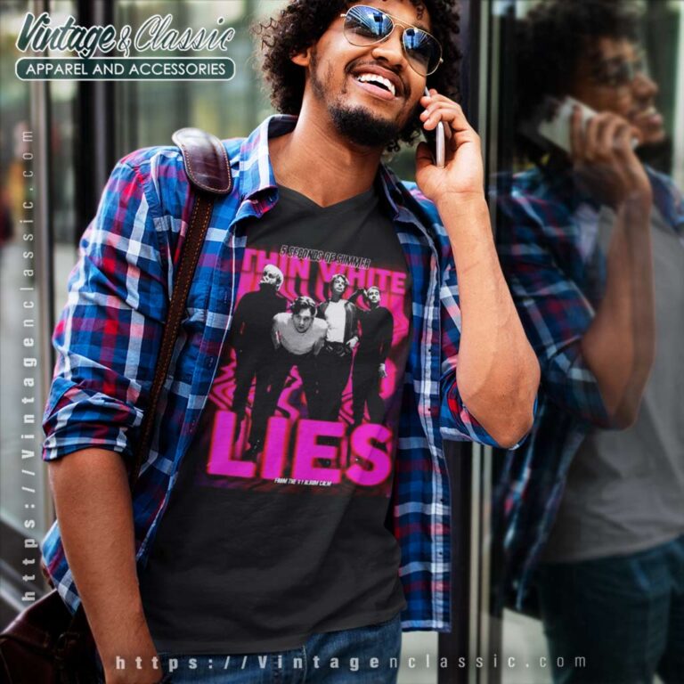 5 Seconds Of Summer Tour V Neck TShirt 5 Seconds Of Summer Tour V Neck TShirt