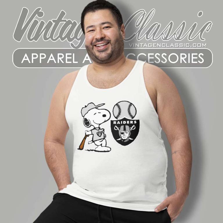 Snoopy Las Vegas Raiders NFL Football Tank Top Racerback Snoopy Las Vegas Raiders NFL Football Tank Top Racerback
