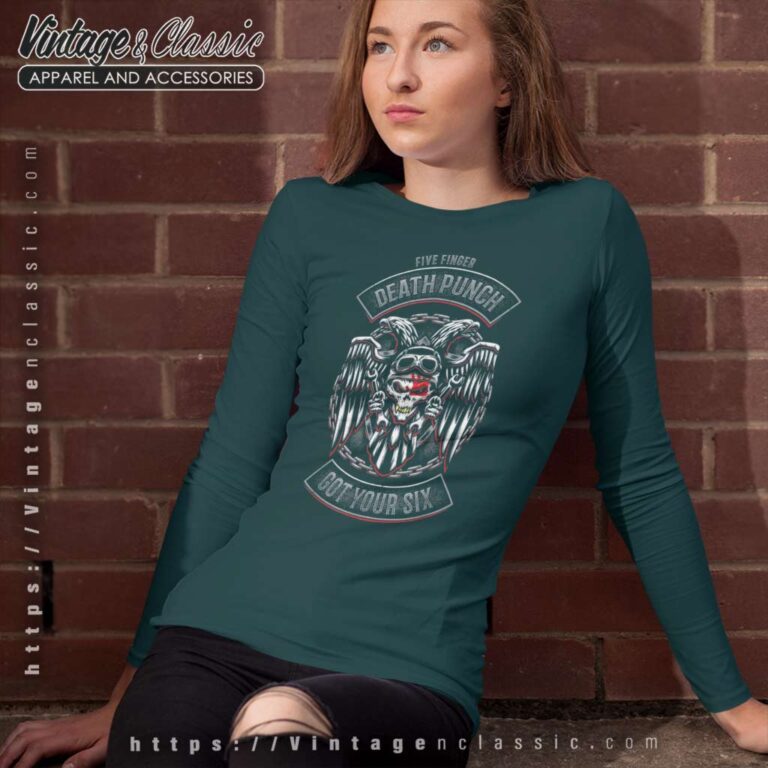 5fdp Biker Badge Got Your Six Long Sleeve Tee 5fdp Biker Badge Got Your Six Long Sleeve Tee