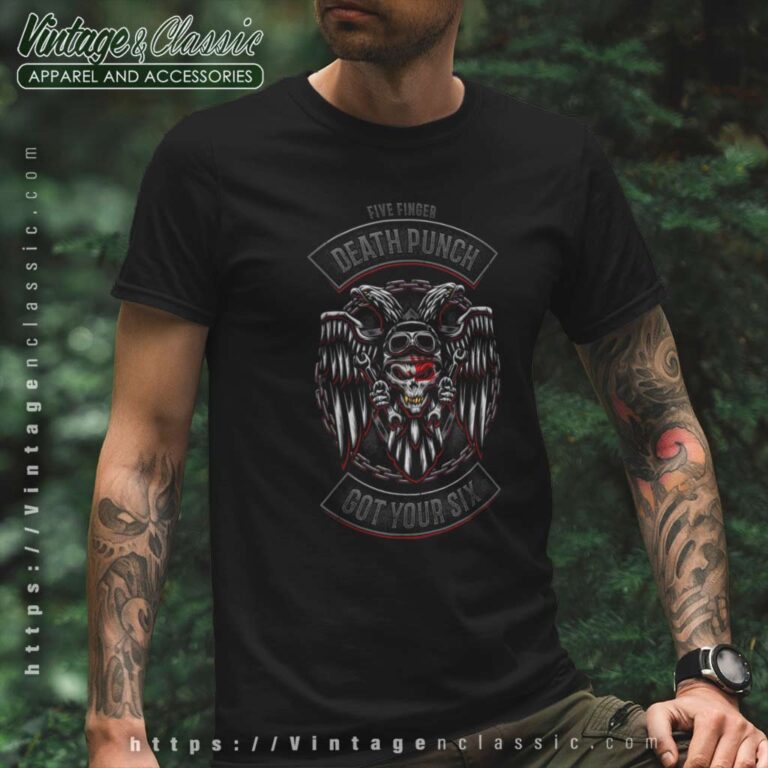 5fdp Biker Badge Got Your Six T Shirt 5fdp Biker Badge Got Your Six T Shirt