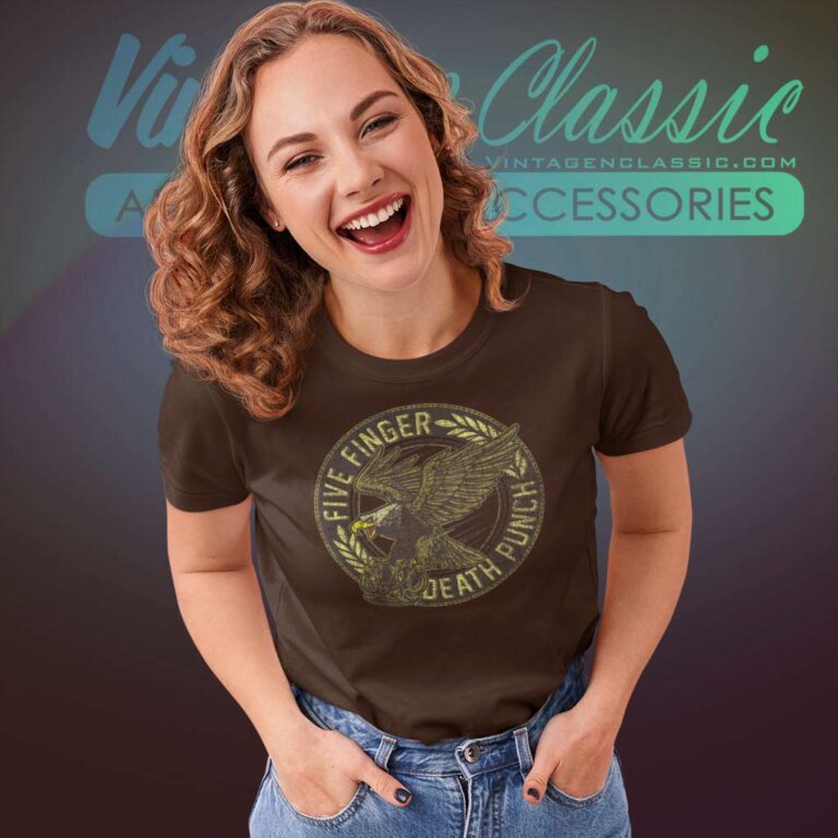 5fdp Eagle Black And Gold Women TShirt 5fdp Eagle Black And Gold Women TShirt