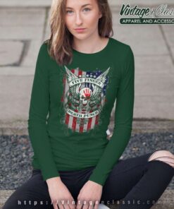 5fdp No Regrets Stars Stripes American Flag Long Sleeve Tee