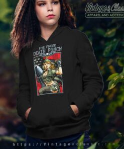 5fdp Patriotic Lady Hoodie
