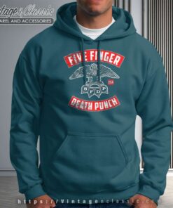 5fdp Rocker Crest Distressed Hoodie