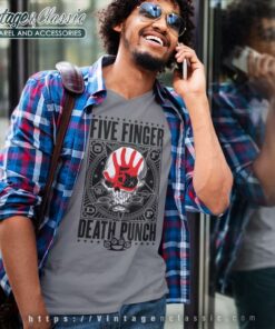 5fdp Star Skull V Neck TShirt