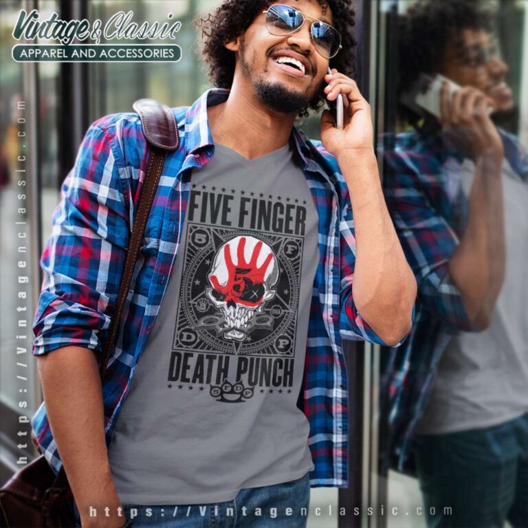 5fdp Star Skull V Neck TShirt 5fdp Star Skull V Neck TShirt