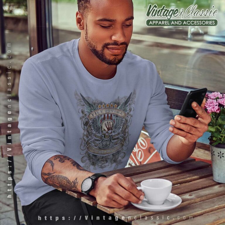 5fdp Winged Knuckles Painted Sweatshirt 5fdp Winged Knuckles Painted Sweatshirt