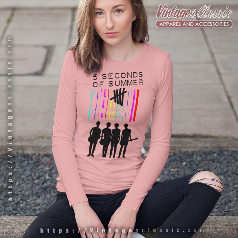 5sos 2023 Tour Summer Color Long Sleeve Tee 5sos 2023 Tour Summer Color Long Sleeve Tee