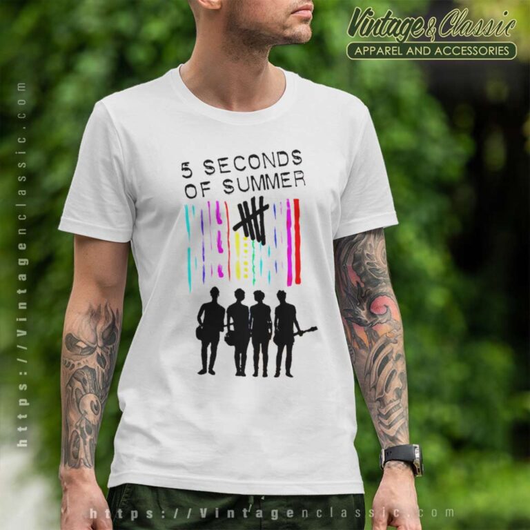 5sos 2023 Tour Summer Color T Shirt 5sos 2023 Tour Summer Color T Shirt