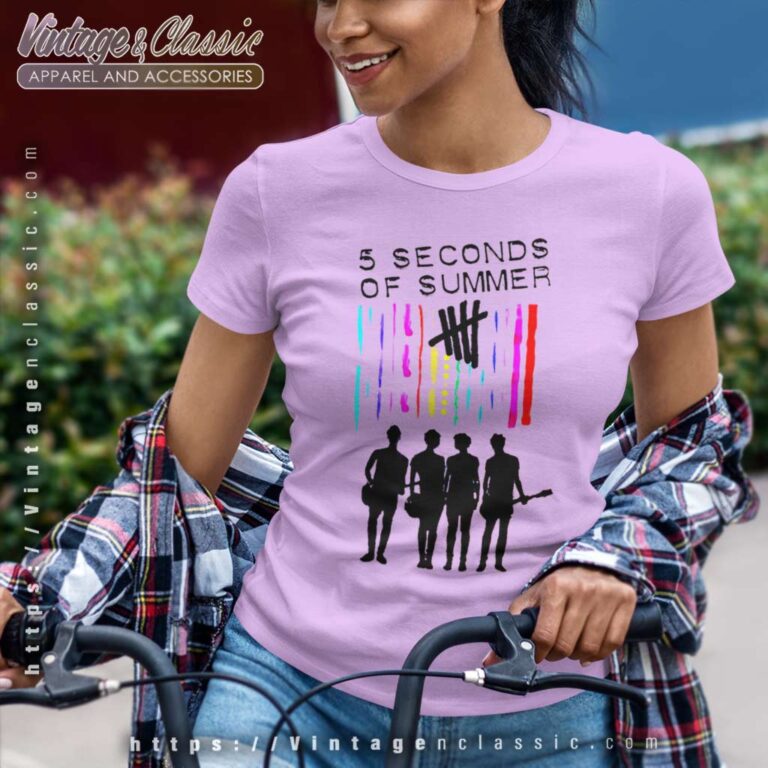 5sos 2023 Tour Summer Color Women TShirt 5sos 2023 Tour Summer Color Women TShirt