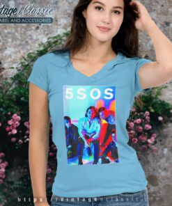 5SOS Band Photo Shirt 5 5sos Band Photo V Neck TShirt