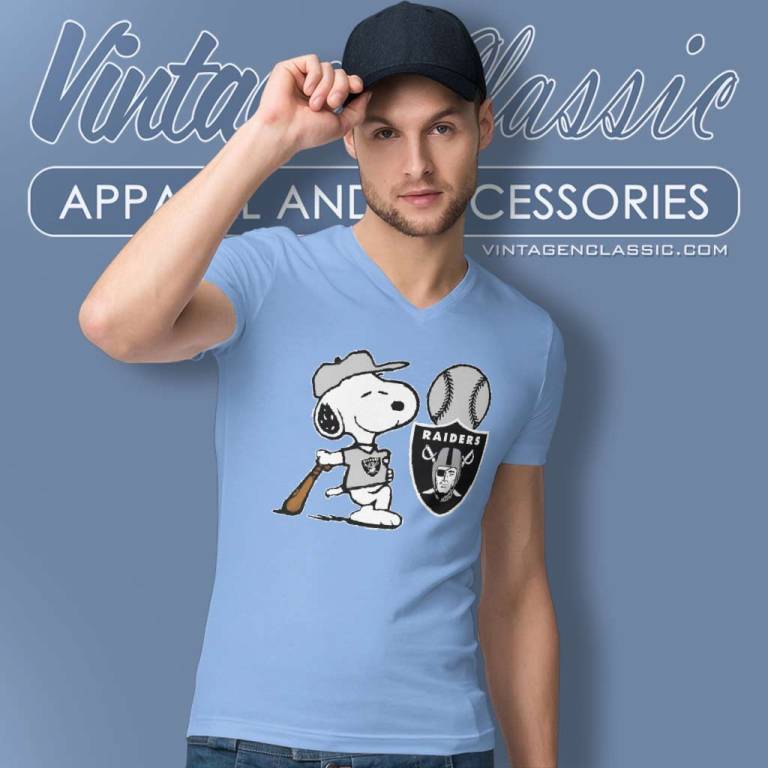 Snoopy Las Vegas Raiders NFL Football V Neck TShirt Snoopy Las Vegas Raiders NFL Football V Neck TShirt