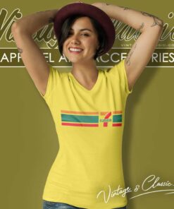 7 Eleven Flag Logo V Neck TShirt