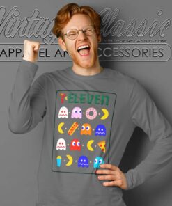 7 Eleven Pac Man Arcade Tee Long Sleeve Tee