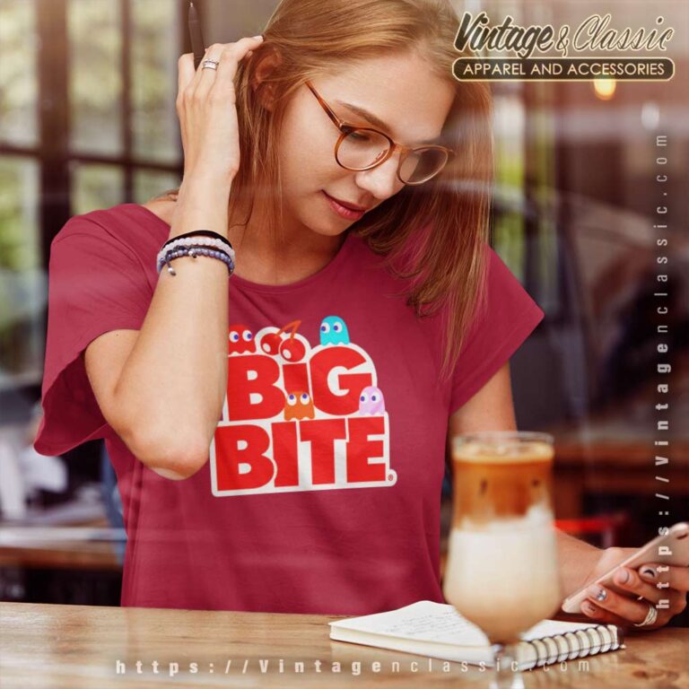 7 Eleven Pac Man Big Bite Yum Yum Women TShirt 7 Eleven Pac Man Big Bite Yum Yum Women TShirt