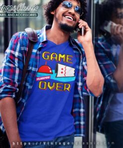 7 Eleven Pac Man Game Over V Neck TShirt