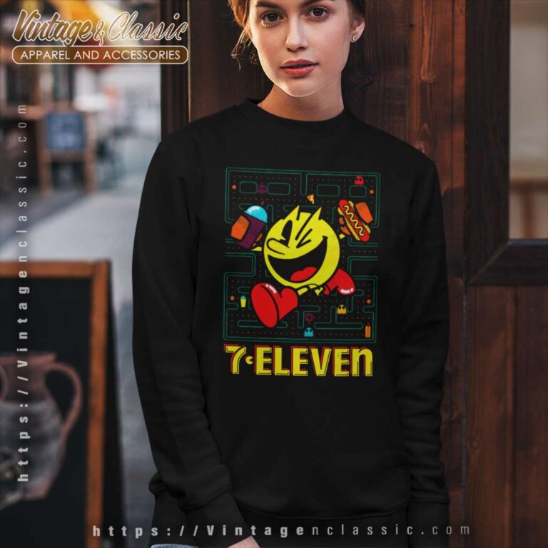 7 Eleven Pac Man Gameboard Sweatshirt 7 Eleven Pac Man Gameboard Sweatshirt