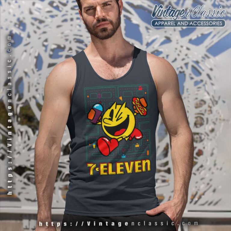 7 Eleven Pac Man Gameboard Tank Top Racerback 7 Eleven Pac Man Gameboard Tank Top Racerback