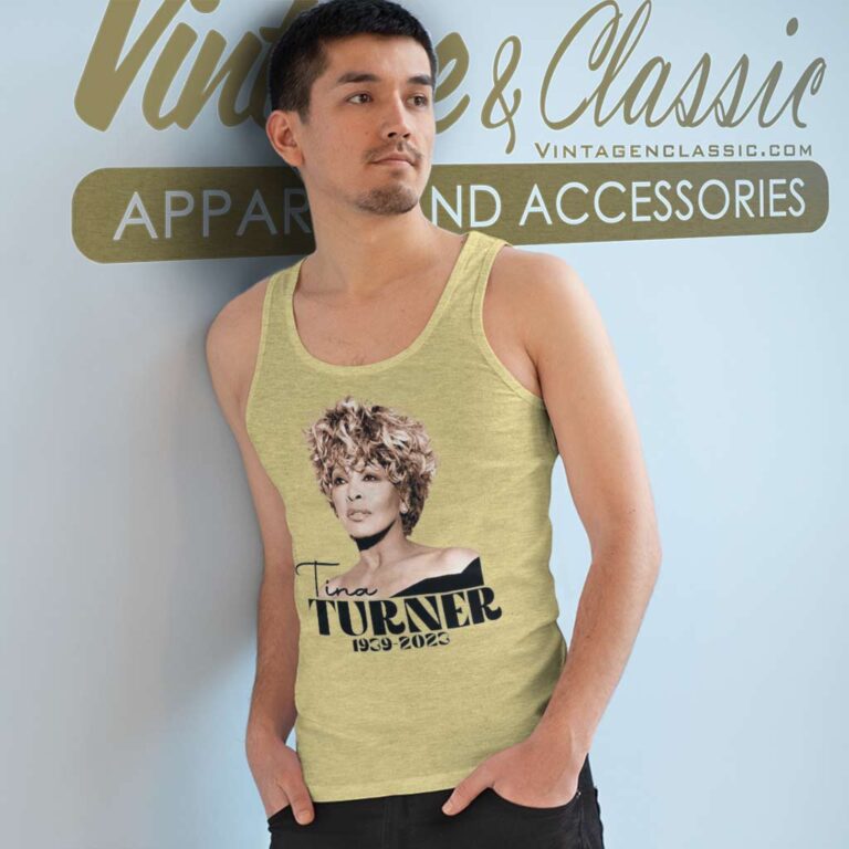 70s Icon Singer Memorable Tina Turner Tank Top Racerback 70s Icon Singer Memorable Tina Turner Tank Top Racerback