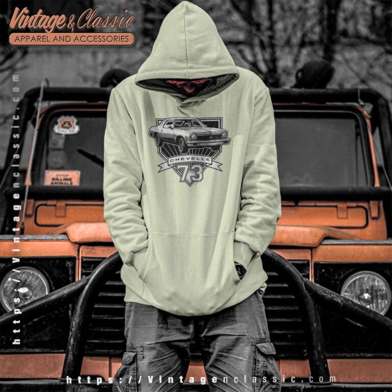 73 Retro Car 1973 Chevelle Artwork Hoodie 73 Retro Car 1973 Chevelle Artwork Hoodie