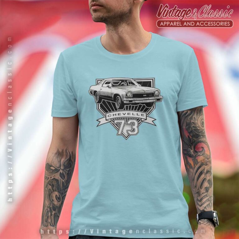 73 Retro Car 1973 Chevelle Artwork T Shirt 73 Retro Car 1973 Chevelle Artwork T Shirt