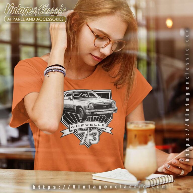 73 Retro Car 1973 Chevelle Artwork Women TShirt 73 Retro Car 1973 Chevelle Artwork Women TShirt