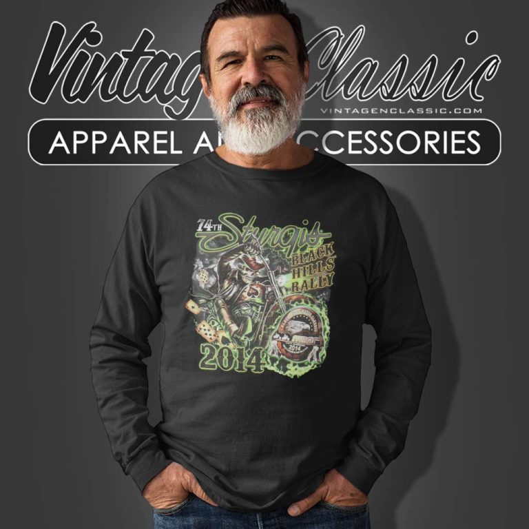 74th Sturgis Motorcycle Black Hills Rally 2014 Long Sleeve Tee 74th Sturgis Motorcycle Black Hills Rally 2014 Long Sleeve Tee