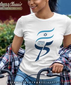 75 Years Of Israel Flag Shirt I Stand With Israel Women TShirt