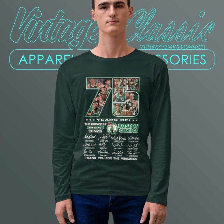 75 Years Of The Greatest Nba Teams Boston Celtics Long Sleeve Tee 75 Years Of The Greatest Nba Teams Boston Celtics Long Sleeve Tee