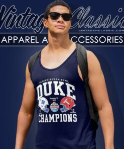 76 Birmingham Bowl Duke Blue Devils Champions 2023 Tank Top Racerback