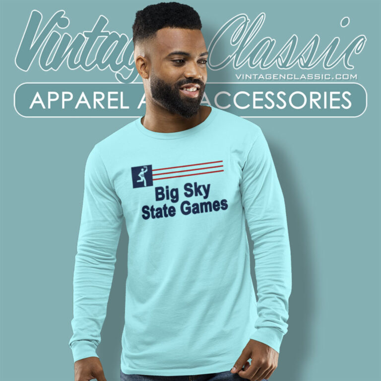 80 S Big Sky State Games Long Sleeve Tee 80 S Big Sky State Games Long Sleeve Tee
