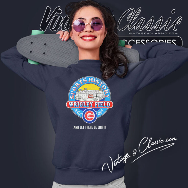 80s Chicago Cubs Wrigley Field Night Game Sweatshirt 80s Chicago Cubs Wrigley Field Night Game Sweatshirt