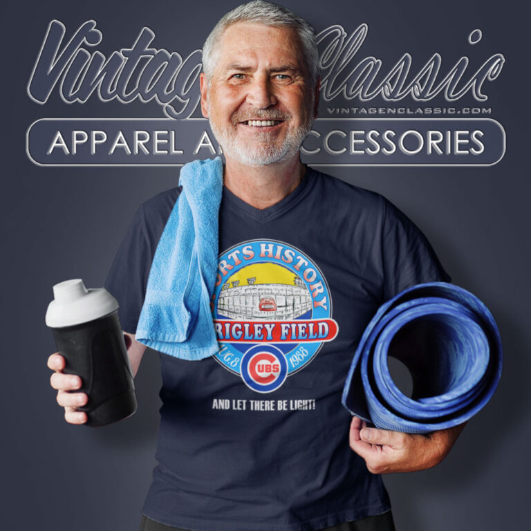 80s Chicago Cubs Wrigley Field Night Game V Neck TShirt 80s Chicago Cubs Wrigley Field Night Game V Neck TShirt