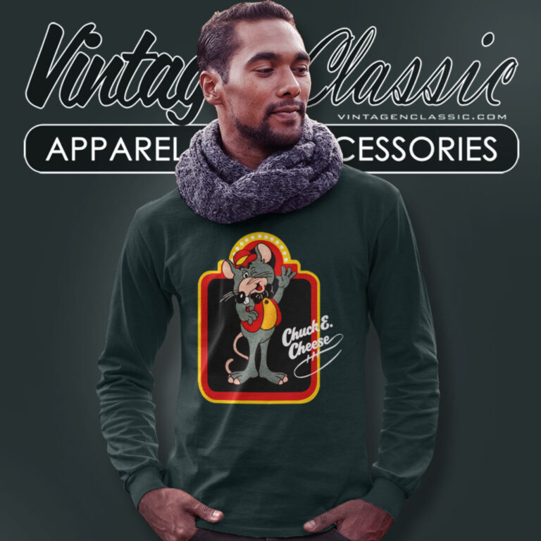 80s Chuck E Cheese Shirt Pizza Time Theatre Long Sleeve Tee 80s Chuck E Cheese Shirt Pizza Time Theatre Long Sleeve Tee