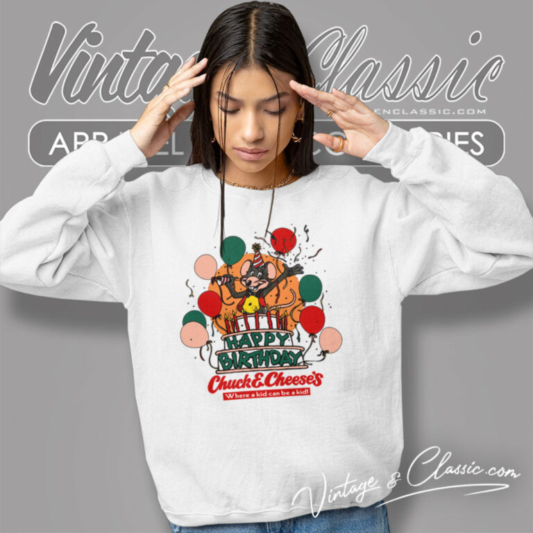 80s Chuck E Cheeses Happy Birthday Shirt Video Game Sweatshirt 80s Chuck E Cheeses Happy Birthday Shirt Video Game Sweatshirt