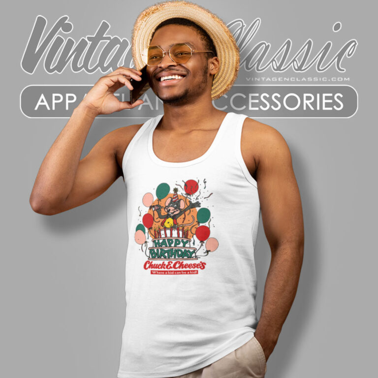 80s Chuck E Cheeses Happy Birthday Shirt Video Game Tank Top Racerback 80s Chuck E Cheeses Happy Birthday Shirt Video Game Tank Top Racerback