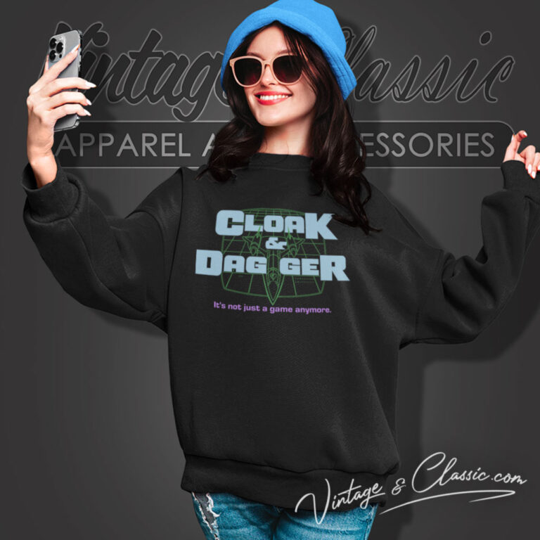 80s Vintage Cloak Dagger Game Sweatshirt 80s Vintage Cloak Dagger Game Sweatshirt