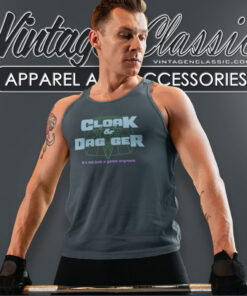 80s Vintage Cloak Dagger Game Tank Top Racerback