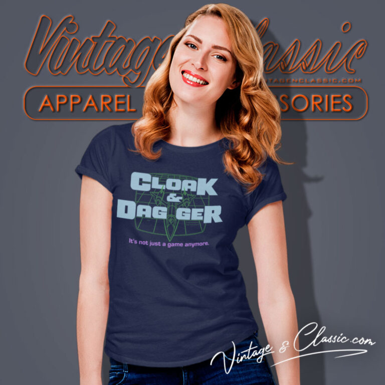 80s Vintage Cloak Dagger Game Women T Shirt 80s Vintage Cloak Dagger Game Women T Shirt