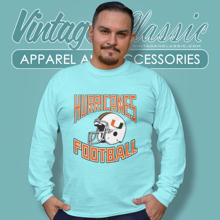80s Vintage Miami Hurricanes University Football 1988 The Ncaa Long Sleeve Tee 80s Vintage Miami Hurricanes University Football 1988 The Ncaa Long Sleeve Tee