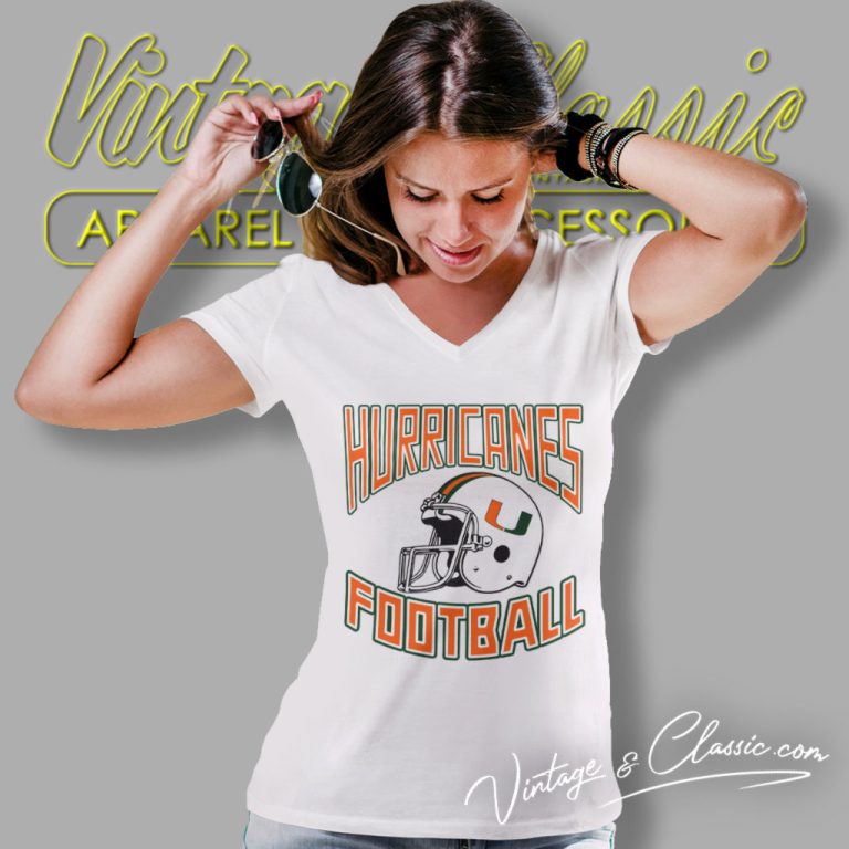 80s Vintage Miami Hurricanes University Football 1988 The Ncaa V Neck TShirt 80s Vintage Miami Hurricanes University Football 1988 The Ncaa V Neck TShirt