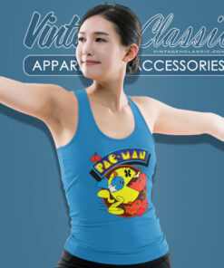 80s Vintage Pac Man Atari Midway Shirt Video Game Tank Top Racerback
