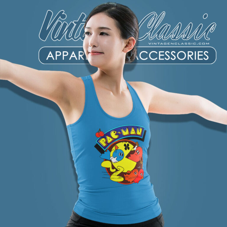 80s Vintage Pac Man Atari Midway Shirt Video Game Tank Top Racerback 80s Vintage Pac Man Atari Midway Shirt Video Game Tank Top Racerback
