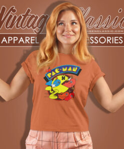 80s Vintage Pac Man Atari Midway Shirt Video Game Women T Shirt