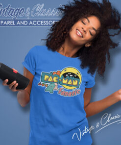 80s Vintage Pac Man Fanatic Midway Shirt Video Game Women T Shirt
